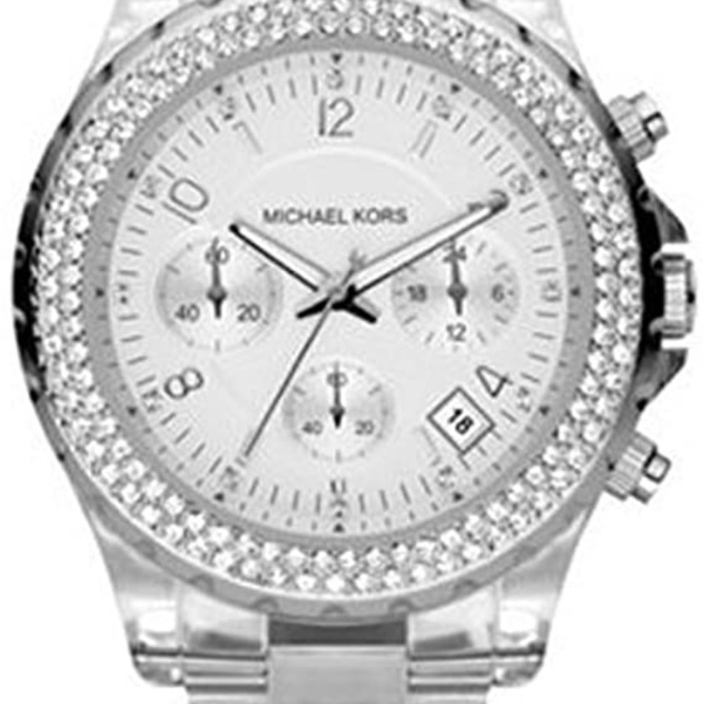 Michael Kors Crystal Clear Acetate Chronograph